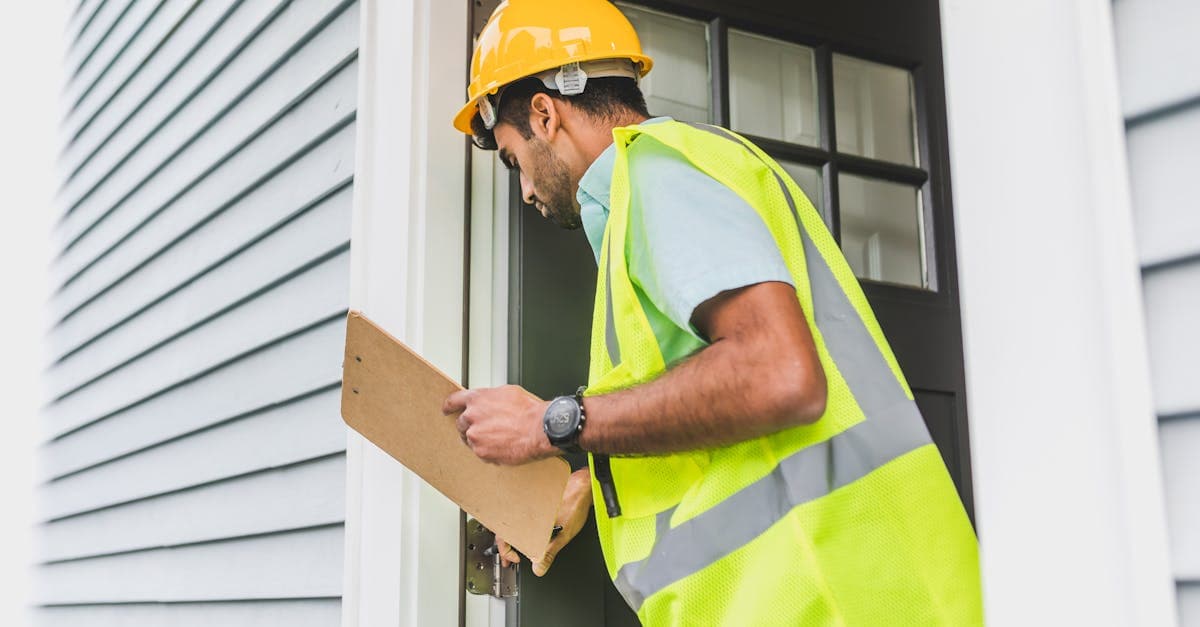 Inventory clerk conducting a check-in inspection of a rental property
